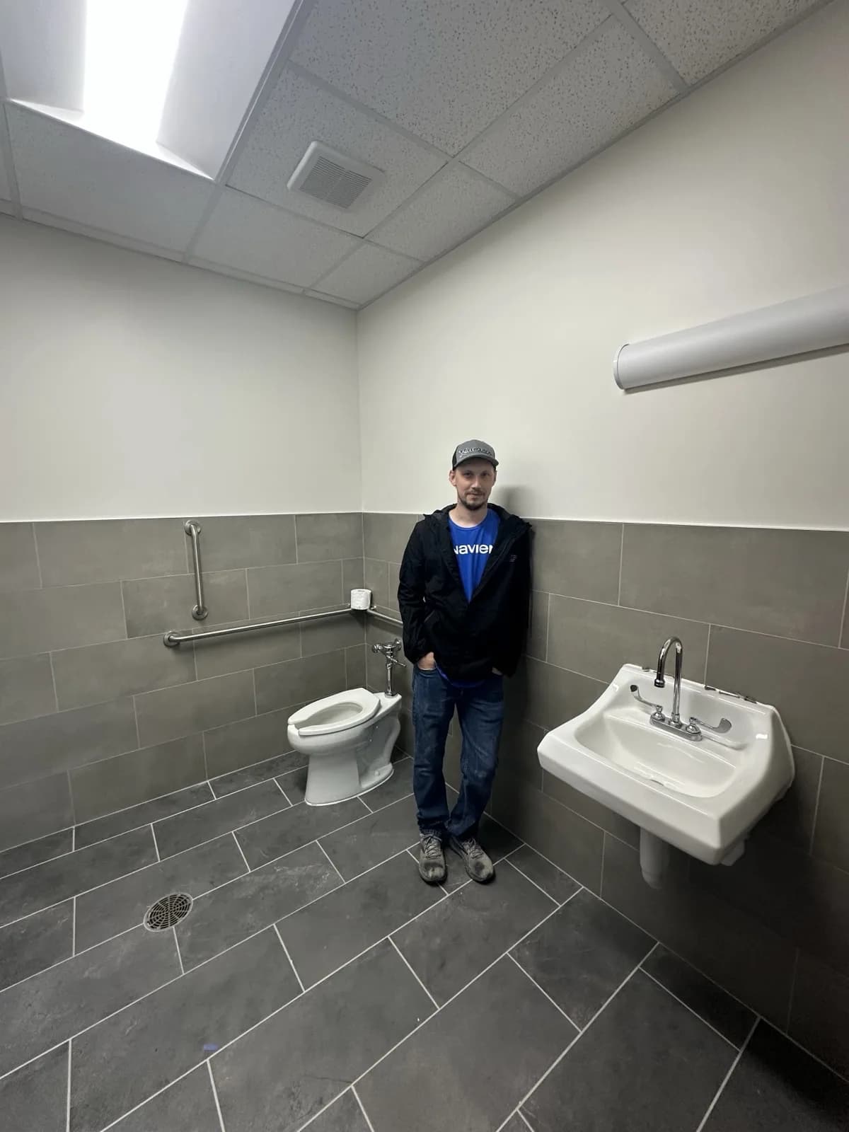 ADA commercial bathroom plumbing project — Indiana Flow Indianapolis