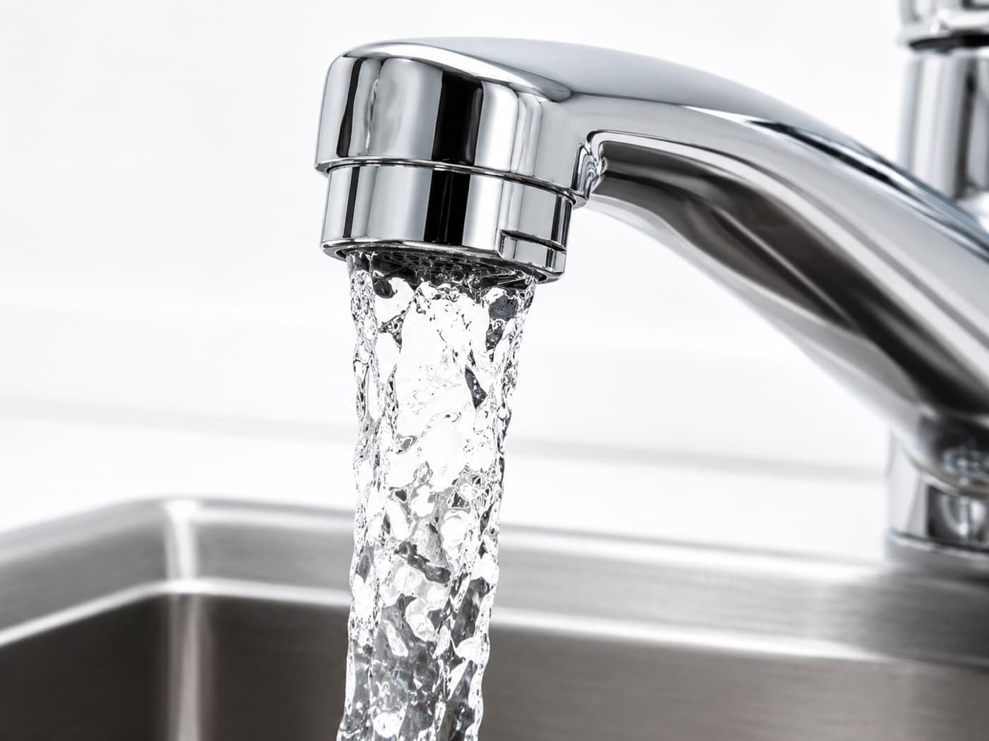 Clear, softened water running from a kitchen faucet in an Indianapolis home — Indiana Flow