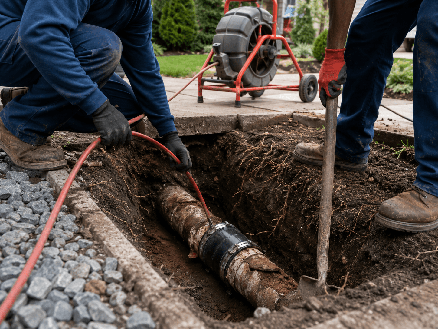 Indiana Flow plumbers and service van in Indianapolis