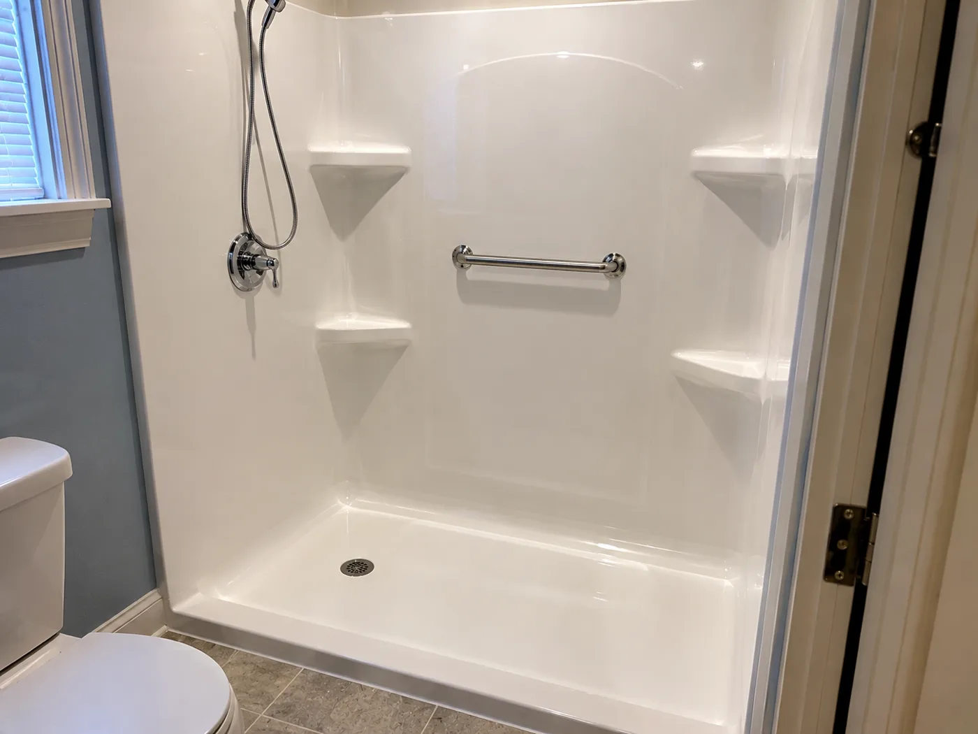 Shower installation completed by Indiana Flow — Indianapolis plumber