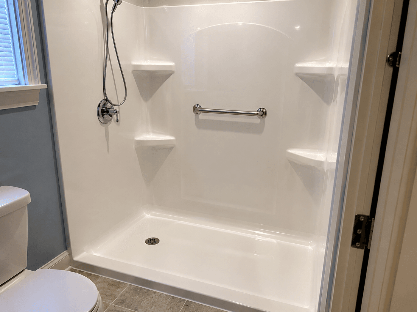 Shower installation completed by Indiana Flow — Indianapolis plumber